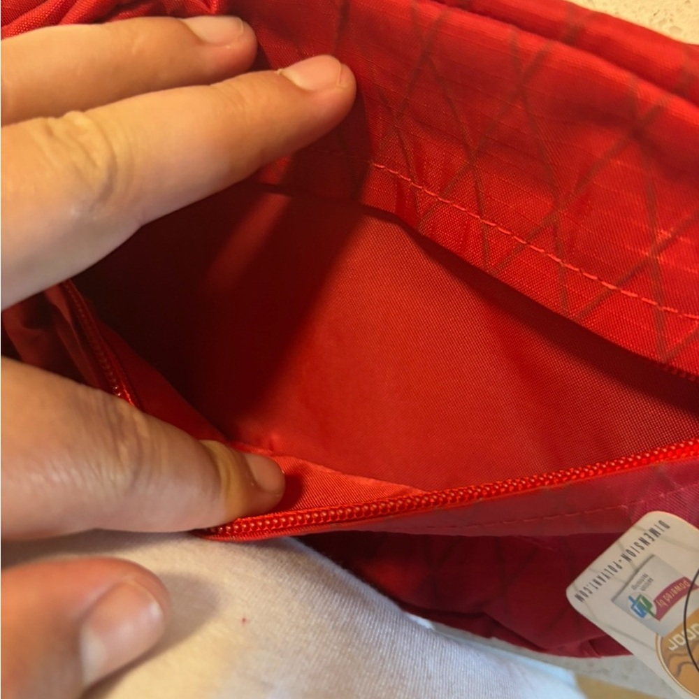 Supreme Red Quilted Waist Bag - Picture 3 of 4